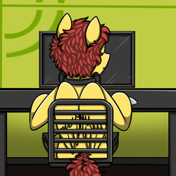 Size: 720x720 | Tagged: safe, artist:deyogee, oc, oc only, pony, achievement hunter, lucky number seven, michael jones, ponified, rooster teeth, solo