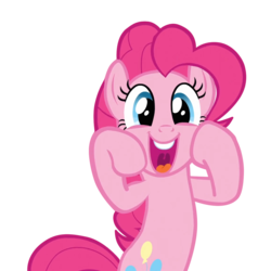 Size: 1150x1150 | Tagged: safe, artist:greaterlimit, pinkie pie, earth pony, pony, g4, the super speedy cider squeezy 6000, cute, diapinkes, excited, female, mare, simple background, solo, transparent background, vector