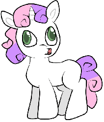 Size: 510x600 | Tagged: safe, artist:moonblizzard, sweetie belle, g4, animated, ask, female, rarity answers, solo, tumblr