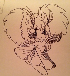 Size: 1876x2046 | Tagged: safe, artist:buttersketch, oc, oc only, mothpony, original species, solo, traditional art
