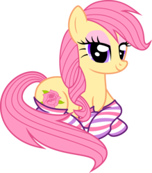 Size: 3503x4000 | Tagged: safe, artist:pixiepea, oc, oc only, oc:rosaline, clothes, simple background, socks, solo, striped socks, transparent background, vector