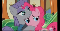 Size: 704x364 | Tagged: safe, screencap, maud pie, pinkie pie, g4, maud pie (episode), my little pony: friendship is magic, hub logo