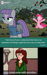 Size: 548x870 | Tagged: safe, maud pie, pinkie pie, g4, maud pie (episode), daria, daria morgendorffer, hub logo, meme, that's my pony