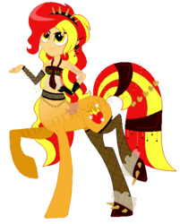 Size: 458x569 | Tagged: safe, artist:sakurablitz, oc, oc only, oc:fire heart, centaur, heart, solo