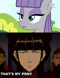 Size: 638x823 | Tagged: safe, maud pie, g4, maud pie (episode), avatar the last airbender, mai, meme, that's my pony, that's my x