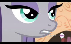 Size: 1680x1050 | Tagged: safe, screencap, maud pie, earth pony, pony, g4, maud pie (episode), season 4, close-up, female, hub logo, letterboxing, mare, pretty, solo, the hub