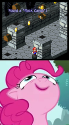 Size: 509x918 | Tagged: safe, pinkie pie, g4, maud pie (episode), male, mario, nintendo, rock candy, super mario bros., super mario rpg