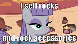 Size: 500x281 | Tagged: safe, edit, edited screencap, screencap, maud pie, g4, maud pie (episode), caption, female, image macro, king of the hill, meme, solo