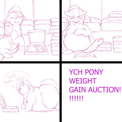 Size: 2000x2000 | Tagged: dead source, safe, artist:fatfurparadise, oc, oc only, chubby, comic, fat, high res, meme, monochrome, morbidly obese, obese, sketch, weight gain, ych sketch