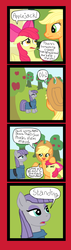 Size: 745x2630 | Tagged: safe, artist:oneovertwo, apple bloom, applejack, maud pie, g4, maud pie (episode), comic