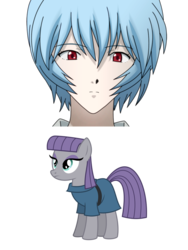 Size: 750x1000 | Tagged: safe, maud pie, g4, maud pie (episode), meme, neon genesis evangelion, rei ayanami, simple background, transparent, transparent background