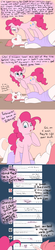 Size: 800x3650 | Tagged: safe, fizzle, pinkie pie, dragon, ask straight fizzle, g4, ask, clothes, comic, dialogue, dress, shirt, teenaged dragon, tumblr
