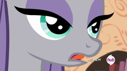 Size: 1280x720 | Tagged: safe, edit, screencap, maud pie, g4, maud pie (episode), my little pony: friendship is magic, female, hub logo, solo