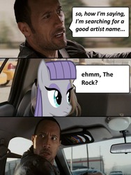 Size: 720x960 | Tagged: safe, maud pie, g4, maud pie (episode), meme, the rock