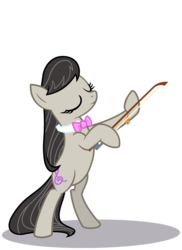 Size: 2000x2744 | Tagged: safe, artist:millennial dan, edit, octavia melody, earth pony, pony, g4, bipedal, cello, eyes closed, female, high res, musical instrument, simple background, solo, transparent background, vector