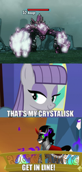 Size: 709x1476 | Tagged: safe, king sombra, maud pie, g4, maud pie (episode), borderlands, borderlands 2, crystalisk, meme, rouge, that's my pony, that's my x