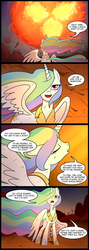 Size: 713x2000 | Tagged: safe, artist:madmax, princess celestia, comic:memories of the sun, g4, comic, commission, crossover, doctor who, rings of akhaten