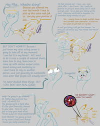 Size: 2400x3000 | Tagged: safe, artist:pikapetey, comic, high res, rommates, slice of life, vent art