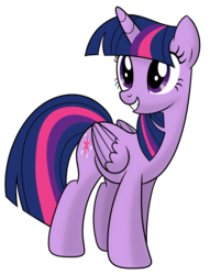 Size: 782x1022 | Tagged: safe, artist:drawponies, twilight sparkle, alicorn, pony, g4, cute, female, folded wings, happy, mare, simple background, solo, transparent background, twilight sparkle (alicorn), vector