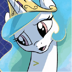 Size: 309x309 | Tagged: safe, idw, princess celestia, g4, 2014, animated, costanza face, female, reaction image, solo