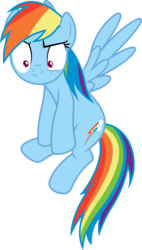 Size: 6000x10528 | Tagged: safe, artist:dasprid, rainbow dash, pegasus, pony, g4, maud pie (episode), season 4, absurd resolution, female, mare, rainbow dash is best facemaker, simple background, solo, transparent background, vector