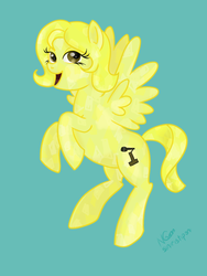 Size: 1200x1600 | Tagged: safe, artist:cwossie, oc, oc only, crystal pony, pony, anneli heed, solo, voice actor