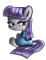 Size: 460x605 | Tagged: safe, artist:nekubi, maud pie, g4, maud pie (episode), female, simple background, solo