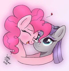 Size: 985x1020 | Tagged: safe, artist:joakaha, maud pie, pinkie pie, g4, maud pie (episode), heart, hug, sisters