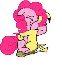 Size: 873x915 | Tagged: artist needed, safe, pinkie pie, g4, hug, pikapetey