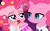 Size: 1024x640 | Tagged: safe, artist:momo, pinkie pie, changeling, g4, bedroom eyes, cupcake, cute, diapinkes, duality, famihara, feeding, wingding eyes