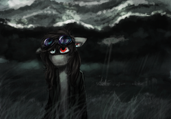 Size: 2000x1390 | Tagged: safe, artist:iceminth, oc, oc only, pony, cloud, cloudy, dark, goggles