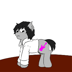 Size: 500x500 | Tagged: safe, artist:midnightmeowth, oc, oc only, oc:arty, changeling, animated