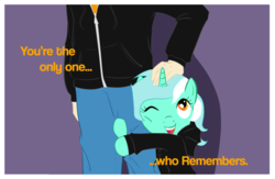 Size: 900x587 | Tagged: safe, artist:terra-tigra, lyra heartstrings, human, fanfic:background pony, g4, clothes, hoodie, ponies wearing black