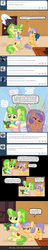 Size: 640x3308 | Tagged: safe, artist:ficficponyfic, chickadee, ms. peachbottom, oc, changeling, cyoa:peachbottom's quest, g4, book, cyoa, jezzie belle, tumblr