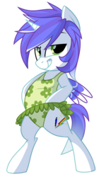 Size: 630x1128 | Tagged: safe, artist:pepooni, oc, oc only, oc:wickle smack, alicorn, pony, alicorn oc, bipedal, clothes, female, mare, one-piece swimsuit, simple background, solo, swimsuit, transparent background