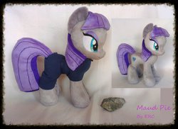 Size: 1048x762 | Tagged: safe, artist:epicrainbowcrafts, boulder (g4), maud pie, g4, maud pie (episode), my little pony: friendship is magic, irl, photo, plushie, that was fast, wrong cutie mark