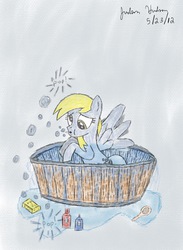 Size: 1408x1920 | Tagged: safe, artist:judhudson, derpy hooves, pegasus, pony, g4, female, mare, solo