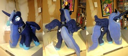 Size: 7201x3169 | Tagged: safe, artist:judhudson, princess luna, g4, irl, photo, plushie