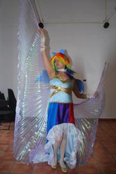 Size: 643x960 | Tagged: safe, artist:saizardrancher, rainbow dash, human, g4, cosplay, irl, irl human, photo, solo