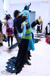 Size: 460x692 | Tagged: safe, artist:saizardrancher, queen chrysalis, human, g4, cosplay, irl, irl human, photo