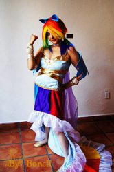 Size: 637x960 | Tagged: safe, artist:saizardrancher, rainbow dash, human, g4, cosplay, irl, irl human, photo, solo