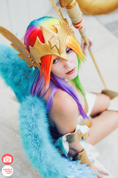 Size: 668x1000 | Tagged: safe, artist:merryalycen, rainbow dash, human, g4, cosplay, irl, irl human, photo, solo