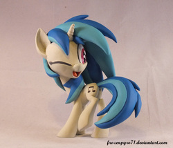 Size: 800x684 | Tagged: safe, artist:frozenpyro71, dj pon-3, vinyl scratch, pony, g4, butt, cute, irl, photo, plot, sculpture, vinylbetes, wink