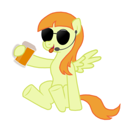 Size: 2000x2000 | Tagged: safe, artist:drako1997, oc, oc only, ak-47, alcohol, beer, drunk, high res, microphone, solo