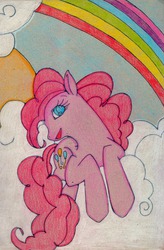 Size: 1850x2826 | Tagged: safe, artist:kuropikachan, pinkie pie, g4, female, solo, traditional art