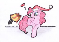 Size: 3508x2482 | Tagged: safe, artist:kuropikachan, pinkie pie, g4, female, high res, solo, traditional art