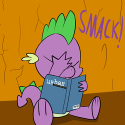 Size: 1280x1280 | Tagged: safe, spike, g4, ask-stoner-spike, facepalm, male, out of context, solo, stoner spike, urban dictionary
