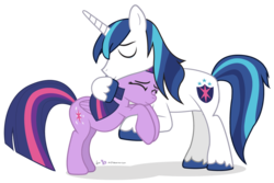 Size: 1000x667 | Tagged: safe, artist:dm29, shining armor, twilight sparkle, alicorn, pony, g4, bbbff, cute, duo, female, hug, julian yeo is trying to murder us, mare, simple background, transparent background, twilight sparkle (alicorn)