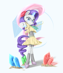 Size: 1130x1300 | Tagged: safe, artist:luciferamon, rarity, pony, fighting is magic, g4, bipedal, clothes, cute, female, game, gem, jewelry, pixiv, solo