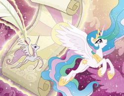 Size: 981x756 | Tagged: safe, artist:tony fleecs, idw, princess celestia, g4, female, solo